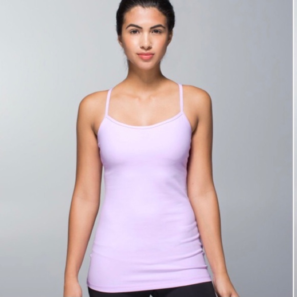 EUC Lululemon Power Y Tank - Pretty Purple